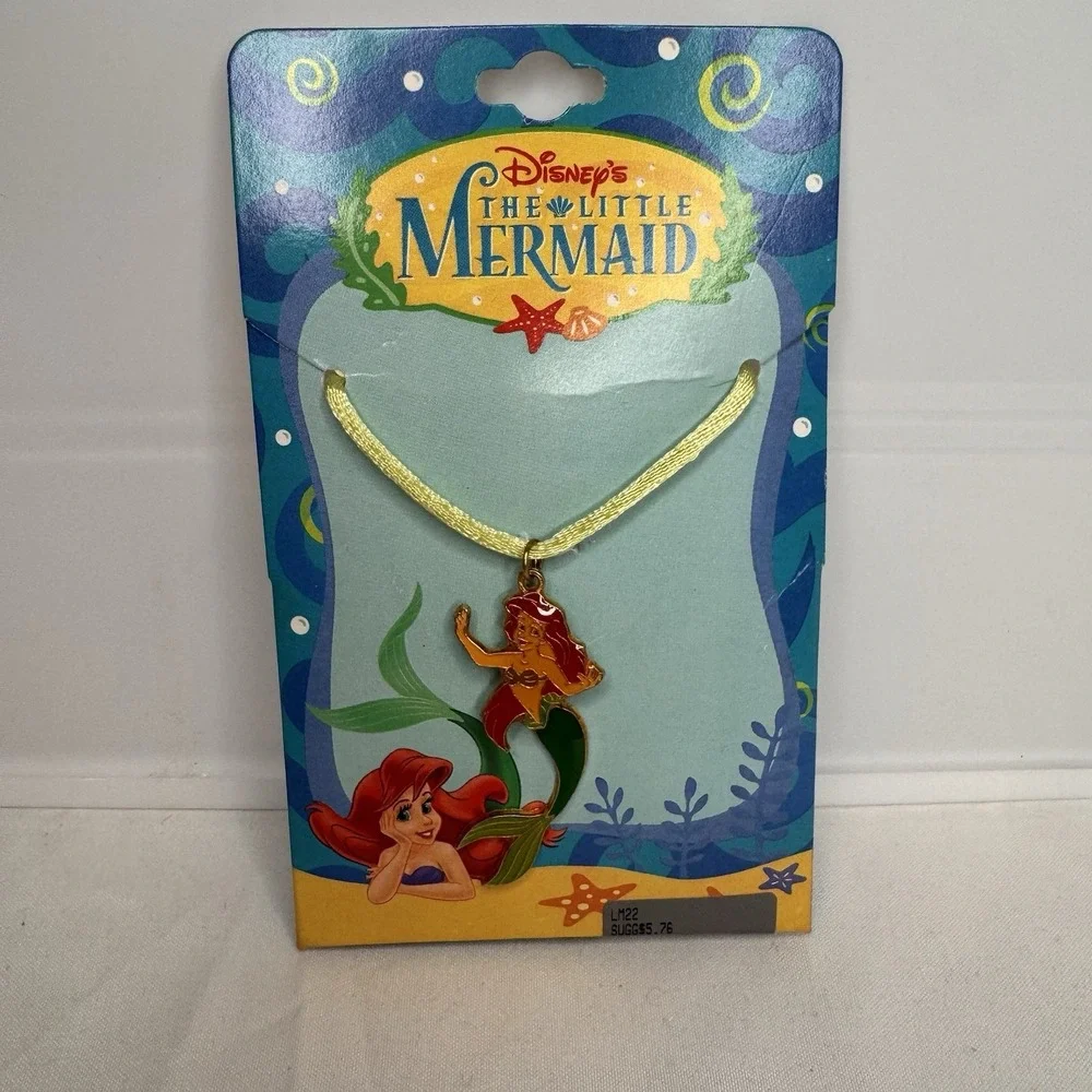 Vintage Disney's The‎ Little Mermaid Necklace With Swinging Tail New In Package
